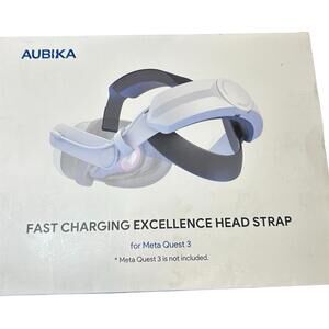 Aubika Fast Charging Head Strap for Meta Quest 3 w/ Built-In 8000Mah Battery NEW